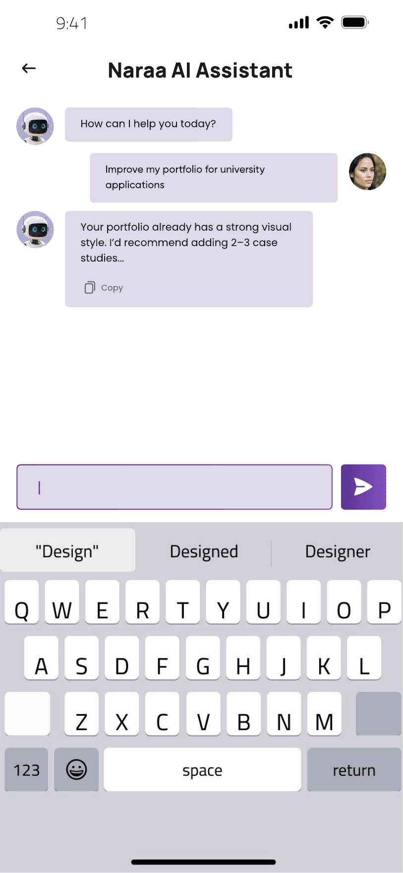Naraa AI assistant